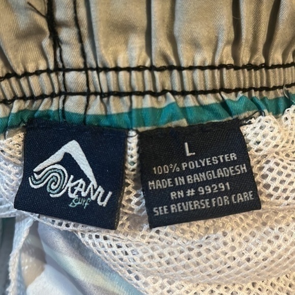 NWT - Kanu Surf Echelon men’s  Swim Trunks Avalon Black/Green,Large - Picture 2 of 4